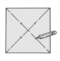 Pencil marked square.