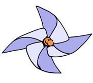 Colored Pinwheel