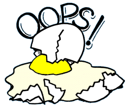 Oops, broken egg