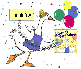 Albert says Thank you